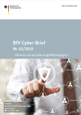 Foto zu Cyberbrief (verweist auf: BfV Cyber-Brief 1/2019)