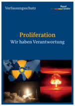 Broschüre zum Thema Proliferation - Wir haben Verantwortung