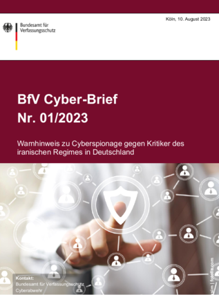 Finger (verweist auf: BfV Cyber-Brief Nr. 01/2023)